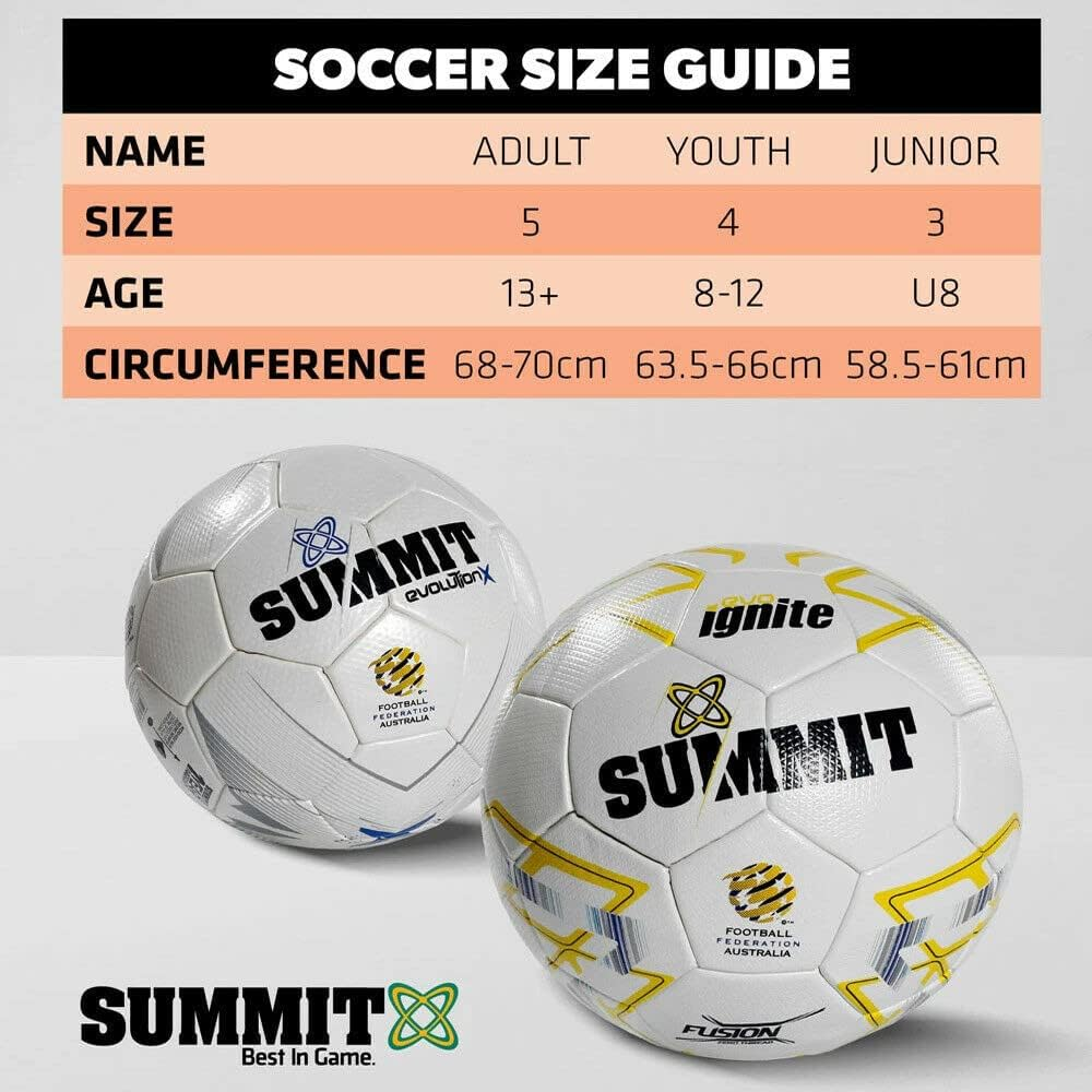 Summit Australia Evolution X Soccer Ball, Size 5 image number 3