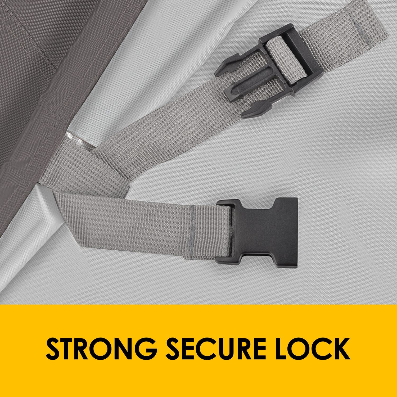 KOZYARD Outdoor Patio Furniture Cover 180 X 140 X 75Cm Rectangular Table Chair Cover 420D Oxford Fabrics Waterproof UV Resistance Lounge Deep Seat All Weather Protection Garden Chairs Cover (Grey) image number 6