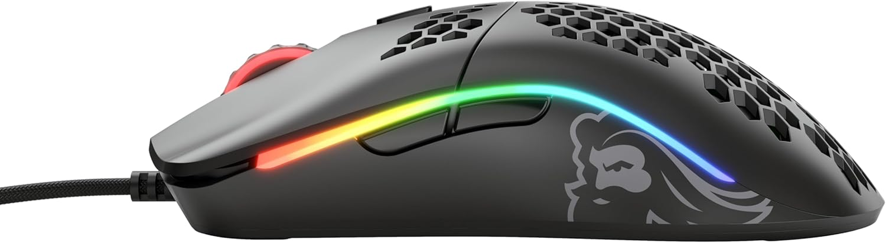 Glorious Gaming Mouse - Model O minus 58 G Superlight Honeycomb Mouse, Mouse with Lights -Matte Black Mouse, USB Gaming Mouse image number 4
