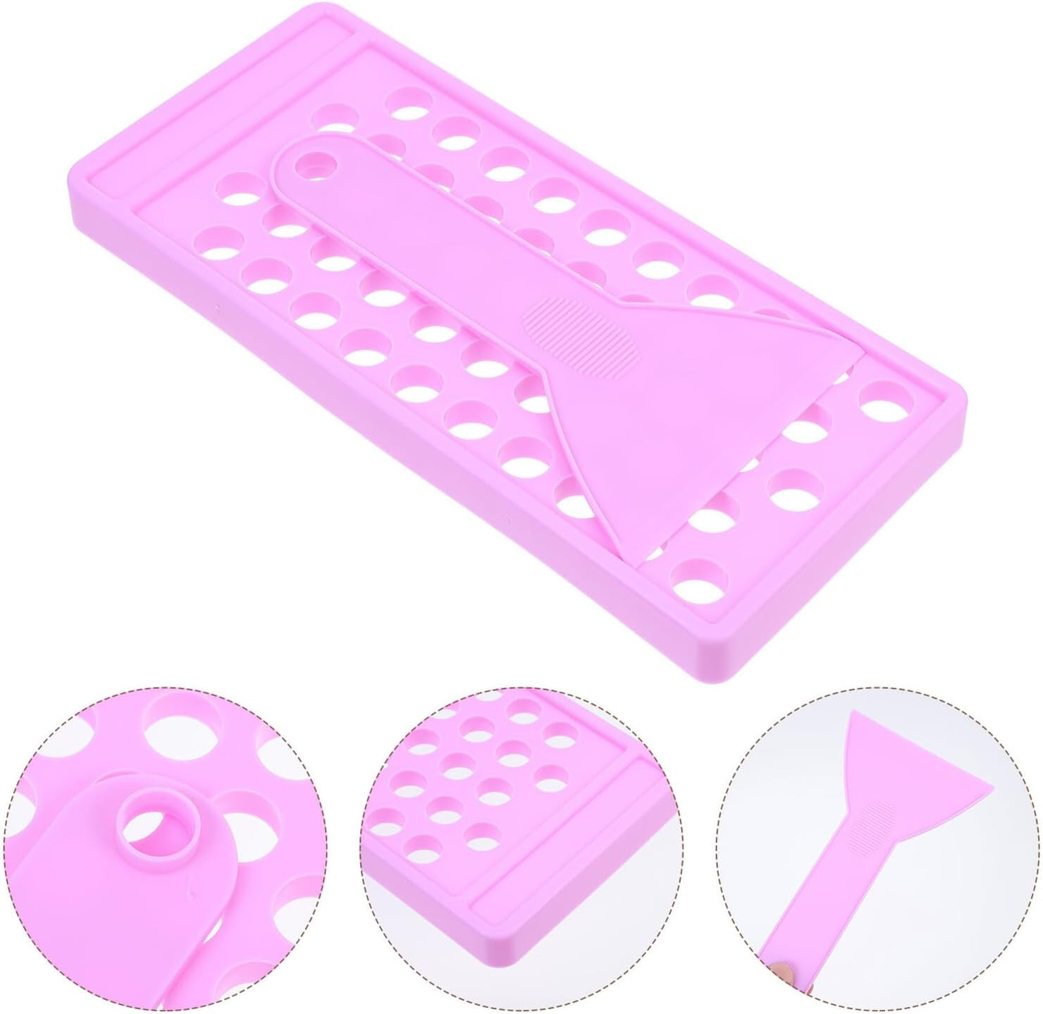 PP Lip Balm Mold Filling Tray with Spatula DIY Lip Gloss and Lipstick Container Kit Reusable Craft Tool for Handmade Moisturizing Balm image number 3