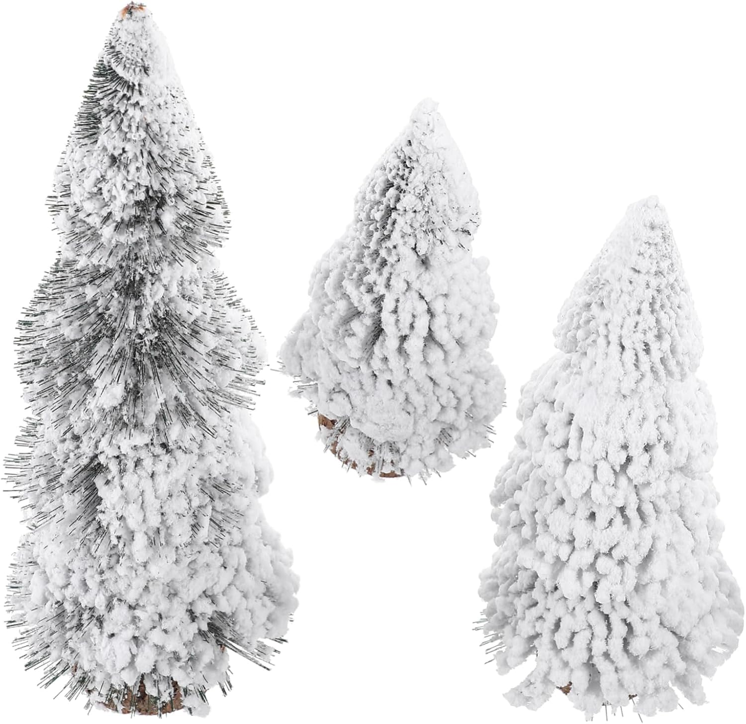 3Pcs Desktop Christmas Tree Ornaments Miniature Pine Trees for Tabletop Artificial Xmas as Home Holiday Decor for Christmas Ornaments and Party Decor image number 6