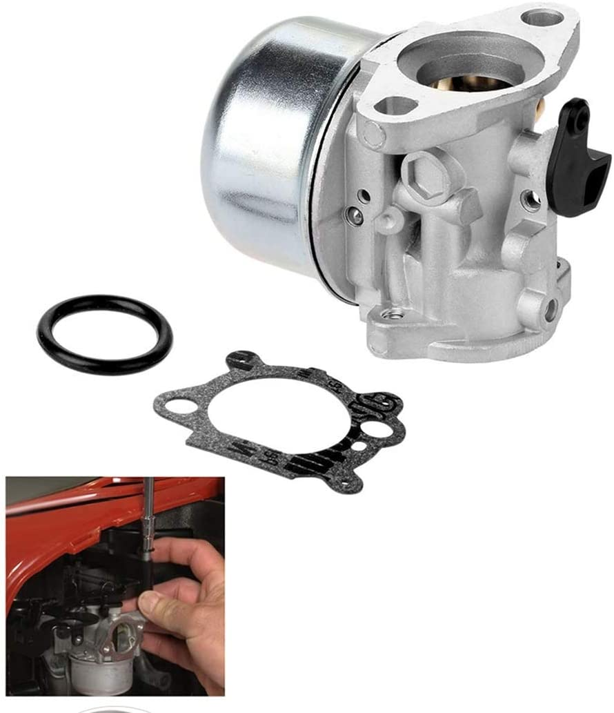 LEIMO 799868 Carburetor Carb for Briggs & Stratton 694202 693909 692648 499617 498170 497586 498254 497314 497347 497410 799872 790821 498255 14111 with 795259 Air Cleaner Primer Base image number 5