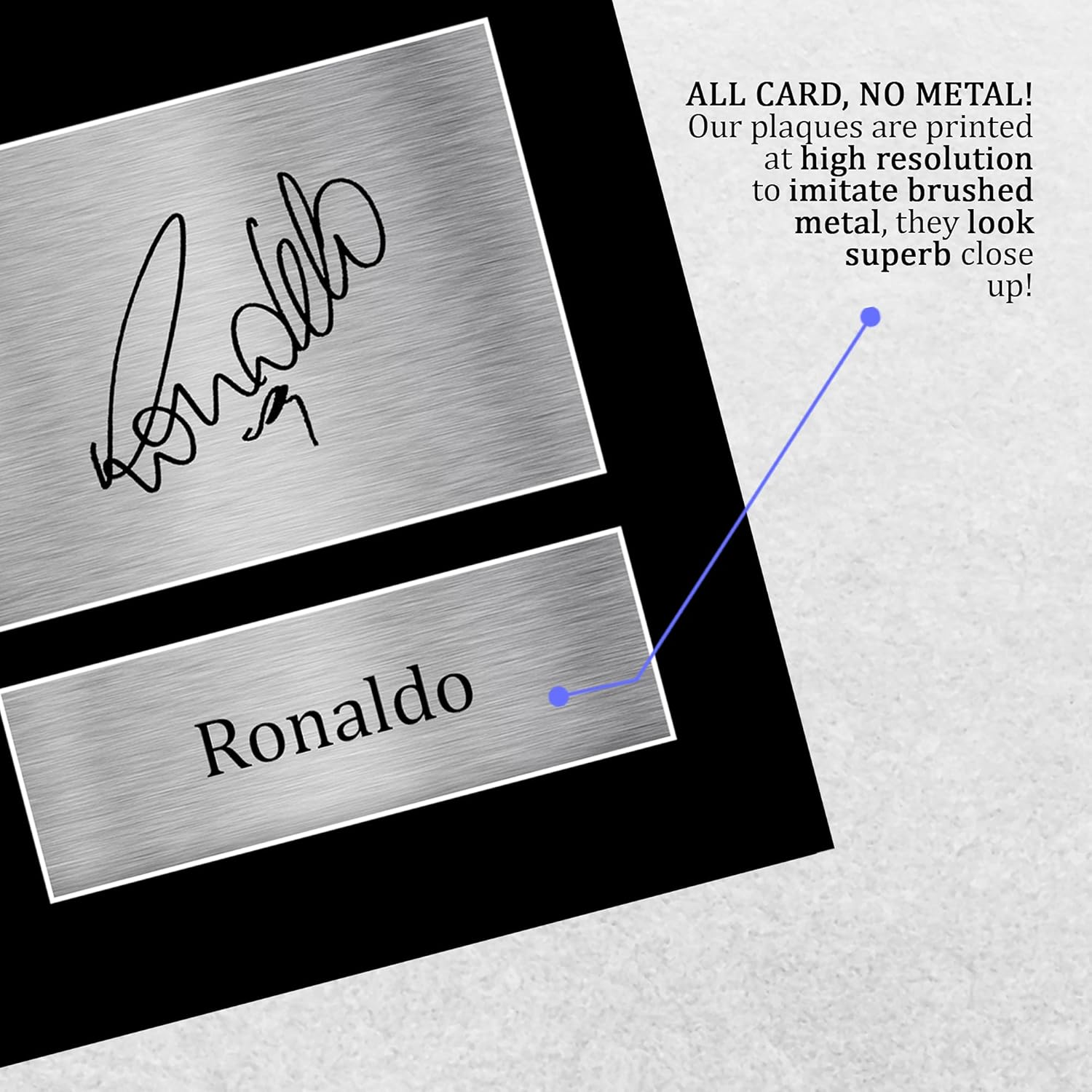 HWC Trading A4 Ronaldo Inter Milan Gifts Printed Signed Autograph Picture for Football Fans and Supporters image number 2