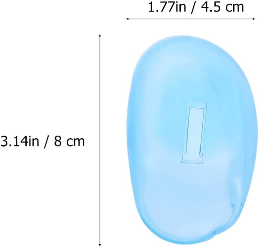 DOITOOL 12 Pcs Reusable Silicone Ear Cover Hair Dye Ear Shield Dye Coloring Ear Cover Waterproof Ear Covers for Hair Dye Hair Salon