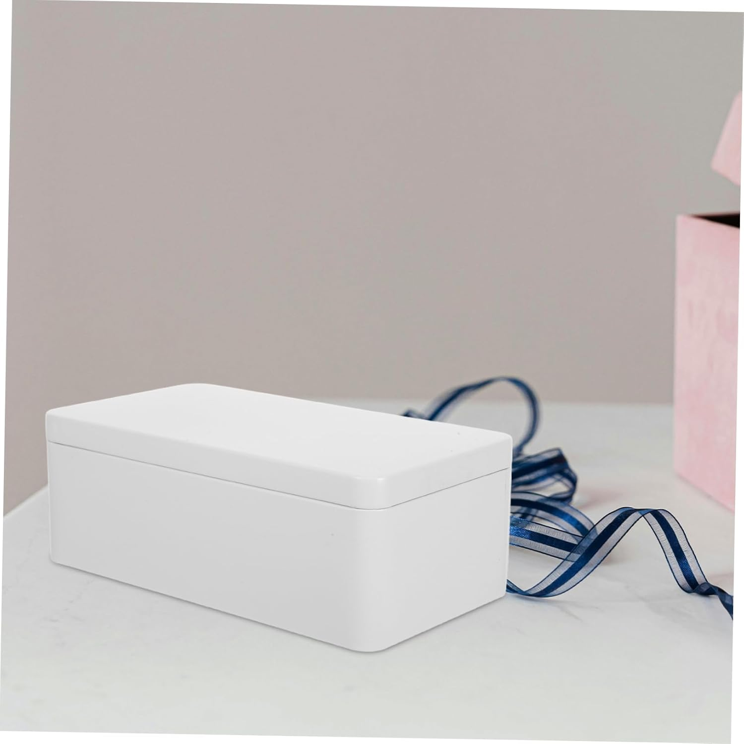 Mobestech 2Pcs Versatile Metal Storage Box: Multi-Use Small Metal Container Box for Candy/Wedding Souvenirs and Cash - Sturdy Tinplate Construction Lid image number 1