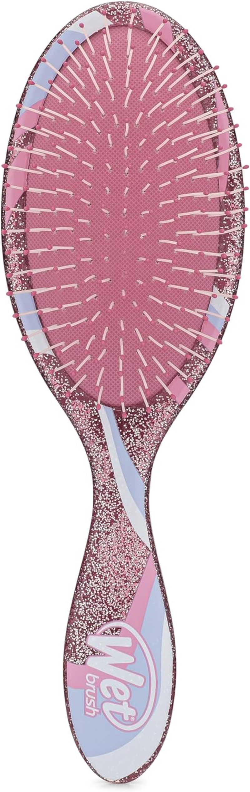 Wet Brush Original Detangler Hair Brush, Green (Glitter Vortex) - Ultra-Soft Intelliflex Bristles - Detangling Brush Glides through Tangles (Wet Dry & Damaged Hair) - Women & Men