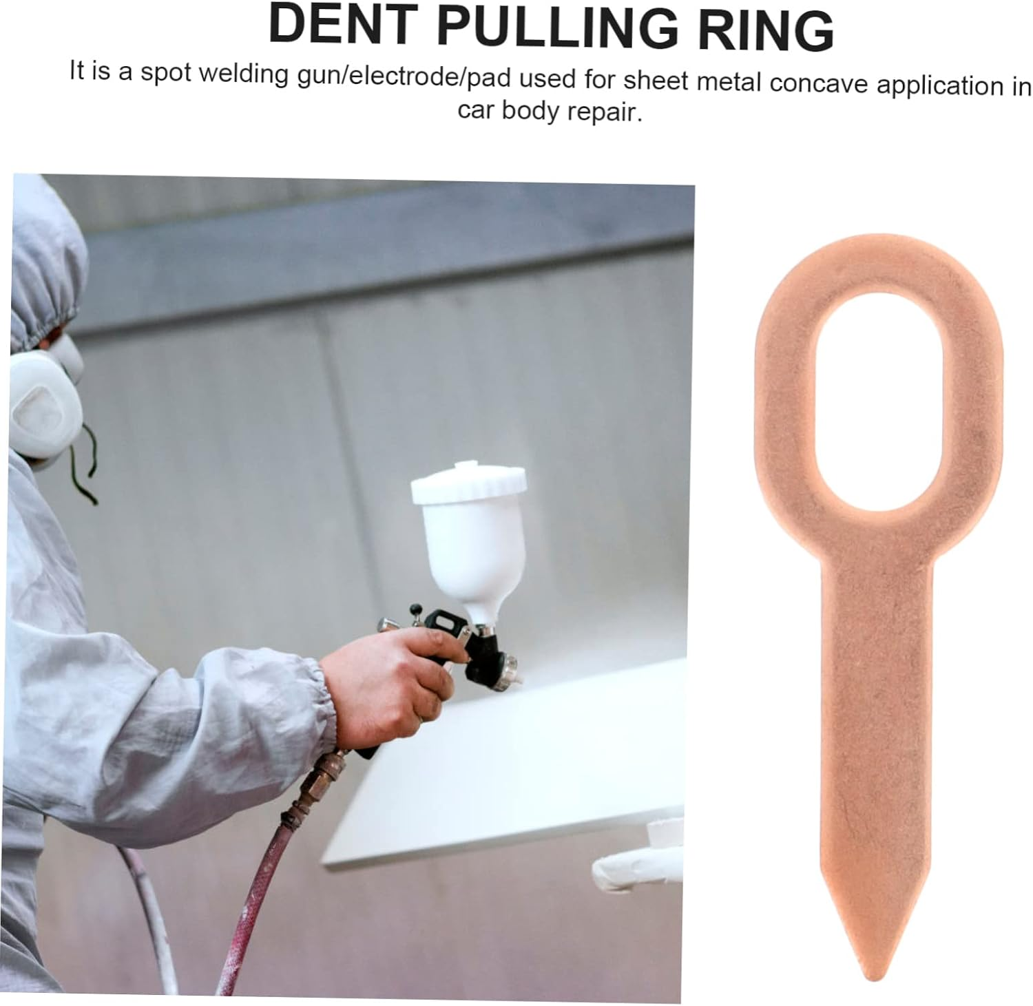 SWOOMEY Dent Puller Rings Spot Welding 100Pcs Lifter Panel Pulling Washers for Autobody Welder Repair Kit Compatible with Car Dent Removal Tools image number 3