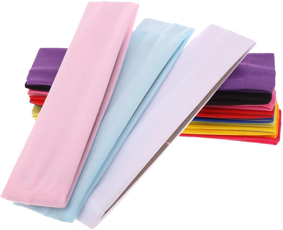 DERAYEE Headbands,Fashion Hair Bands Stretch Elastic Yoga Headband for Women Men Girls Sports Headwraps Non Slip - Headbands Color-A image number 6