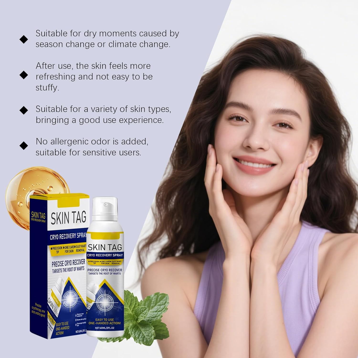 Chillerase Bump Renewal Spray, Advanced Salicylic Acid Body Spray, Natural Skin Spray, Effectively Reduces Skin Imperfections, Moisturizing and Soothing, Suitable for Face and Body (2Pcs) - 2Pcs image number 5