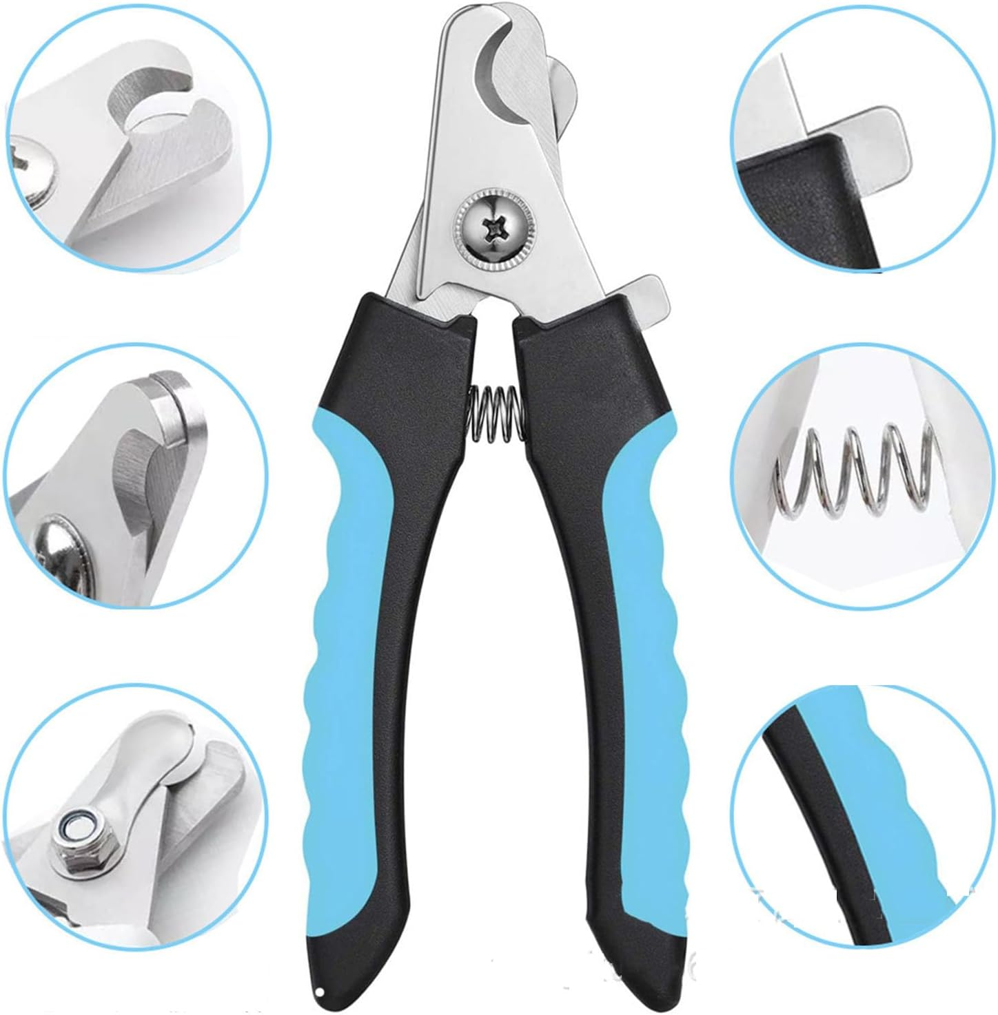 Paifeancodill Dog Nail Clippers, 2 Pack Pet Nail Trimmer Clipper Set with 2 Nail Files,Professional Pet Nail Clipper & Trimmers with Safety Guard to Avoid over Cutting,Grooming Razor with Nail File