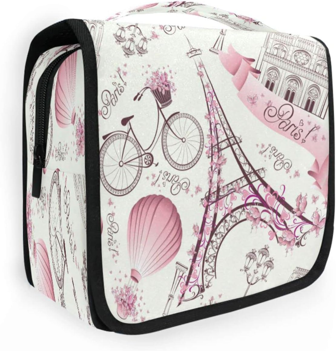 Hanging Toiletry Bag for Women Men, Portable Makeup Bag Organizer Cosmetic Bag for Purse Pouch Waterproof Travel Essentials Large Wash Bag for Kids Girls, Skull, One Size, Fashion