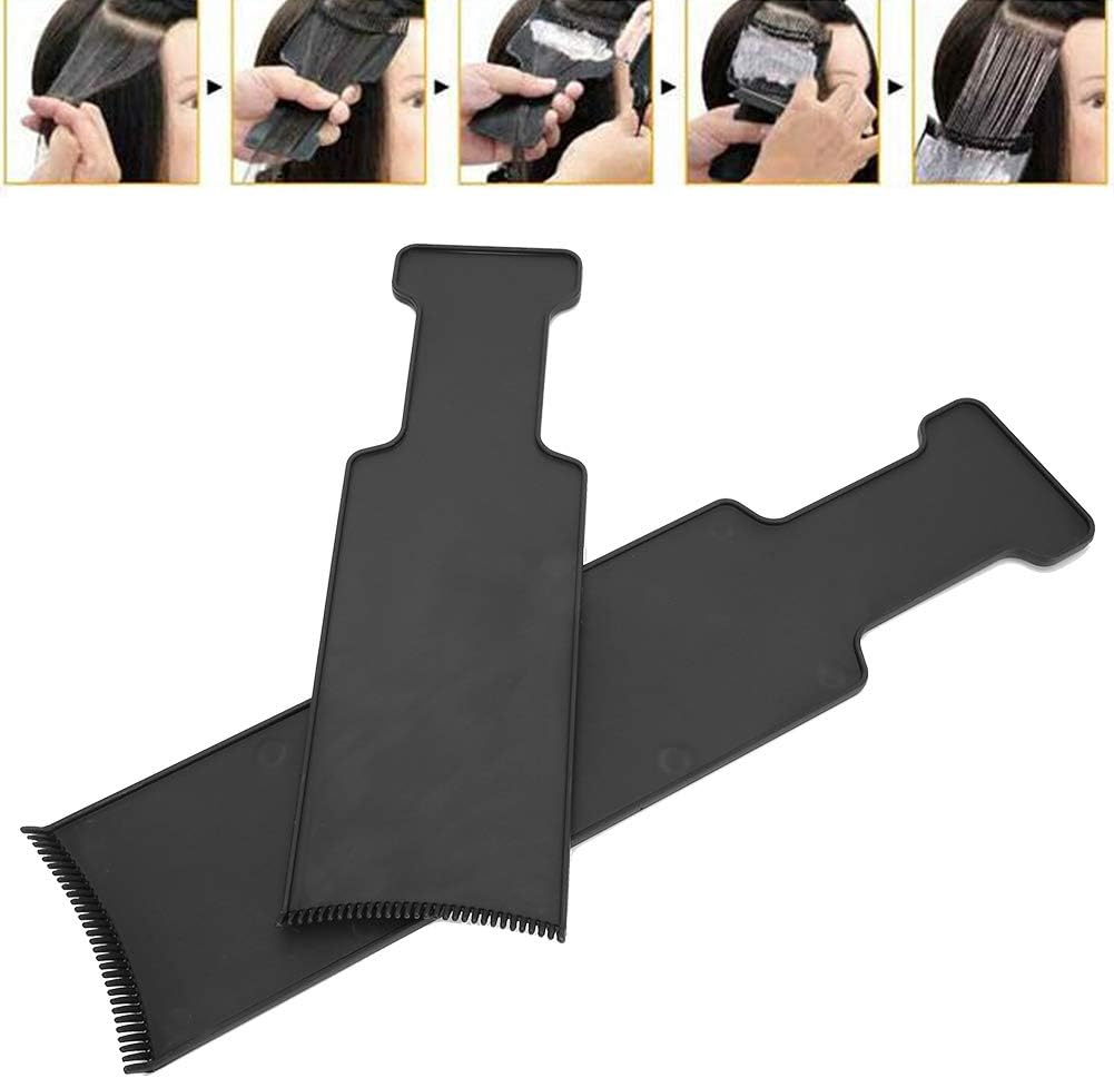 Balayage Board with Teeth, 2 Pcs Hair Dye Brush Board for Balayage Technique Professional Highlight Board Hair Dye Brush, for Hair Voloring and Salon image number 4