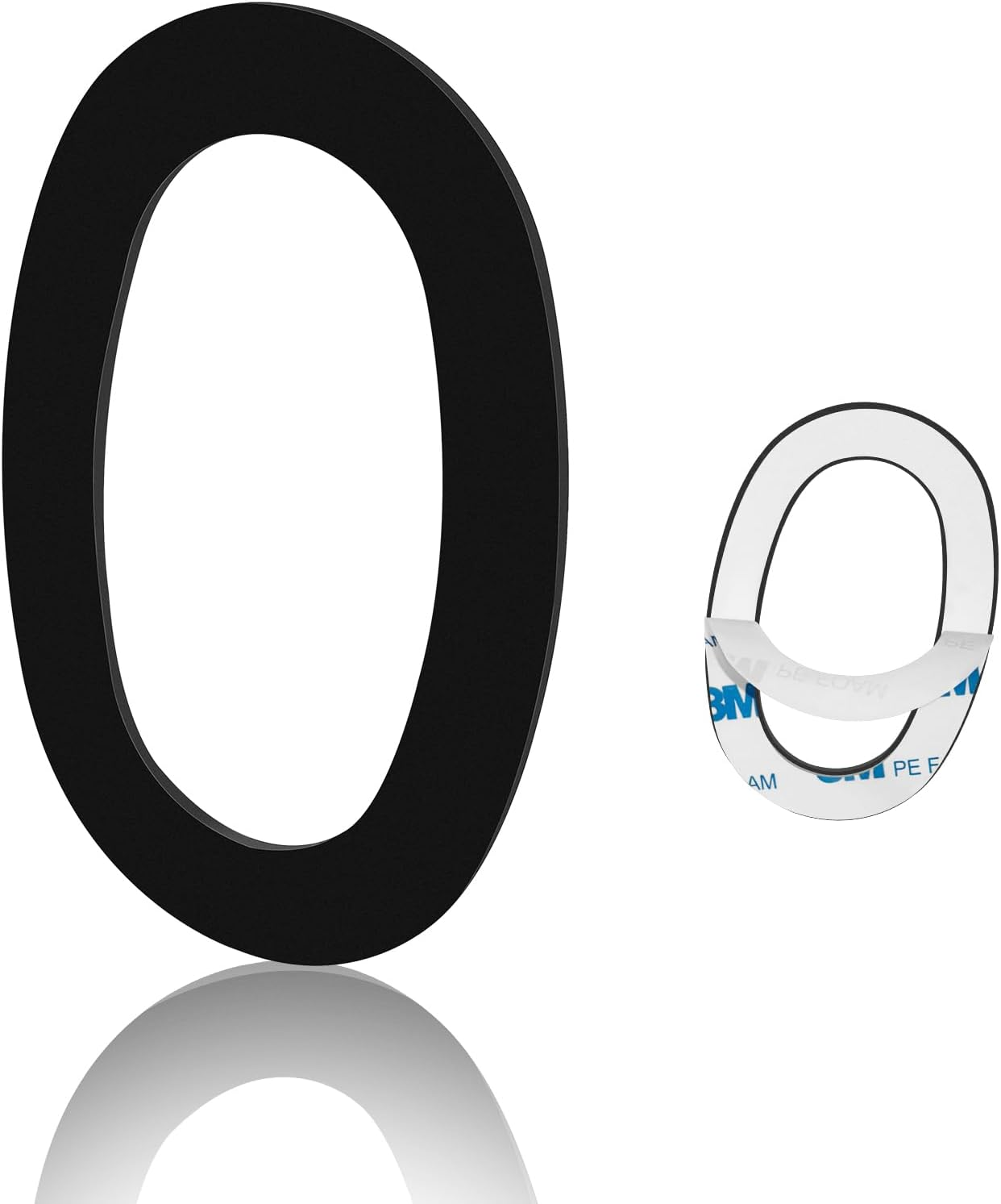 3 Inch Mailbox Number, Stainless Steel Matte Black Modern House Letter Box Numbers, Self-Adhesive Number Door Numbers for Apartments Office (3)