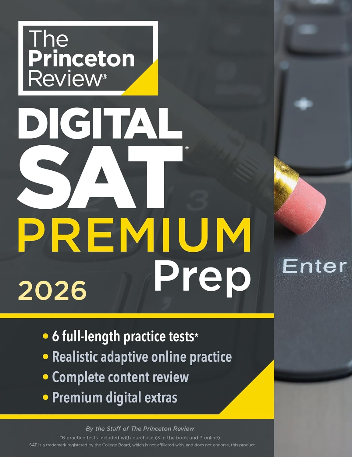 Princeton Review Digital SAT Premium Prep, 2026: 6 Full-Length Practice Tests (3 in Book + 3 Adaptive Tests Online) + Online Flashcards + Review & Tools image number 3