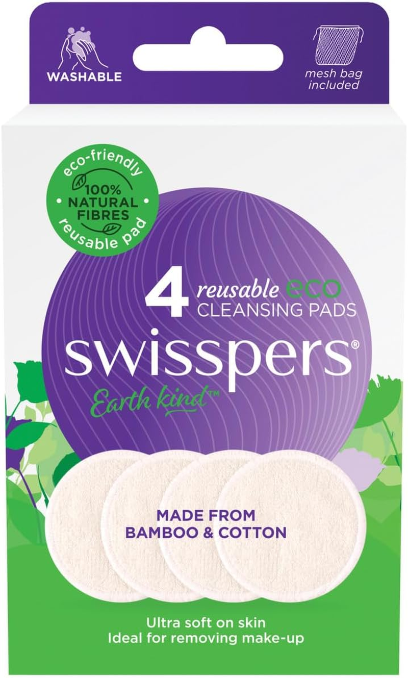 Swisspers Reusable Eco Cleansing Pads 4 Pack image number 2