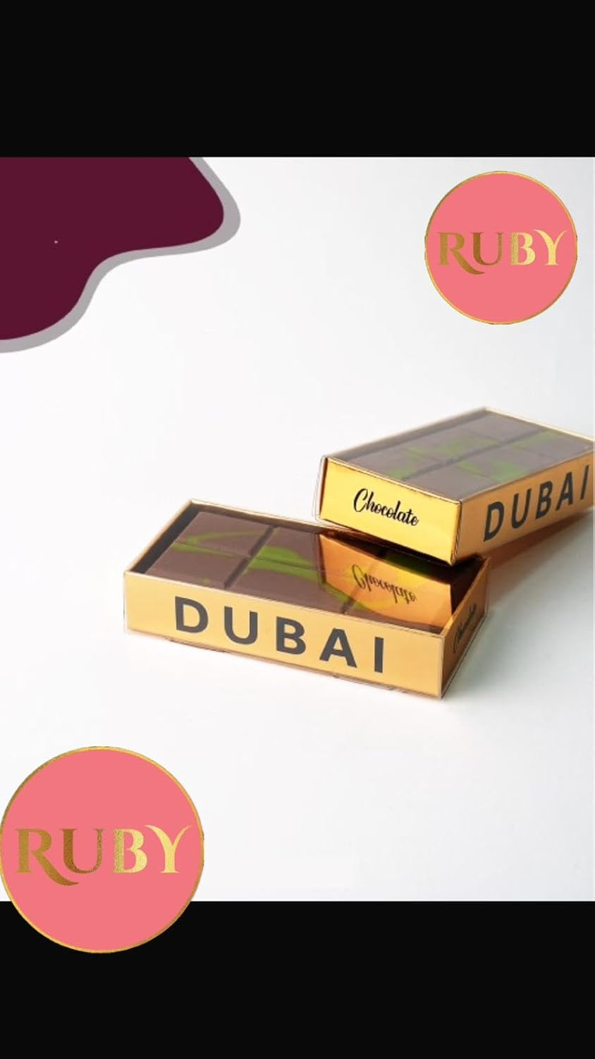 Ruby Dubai Premium Chocolate, Handcrafted Pistachio and Kadaifi, 190G