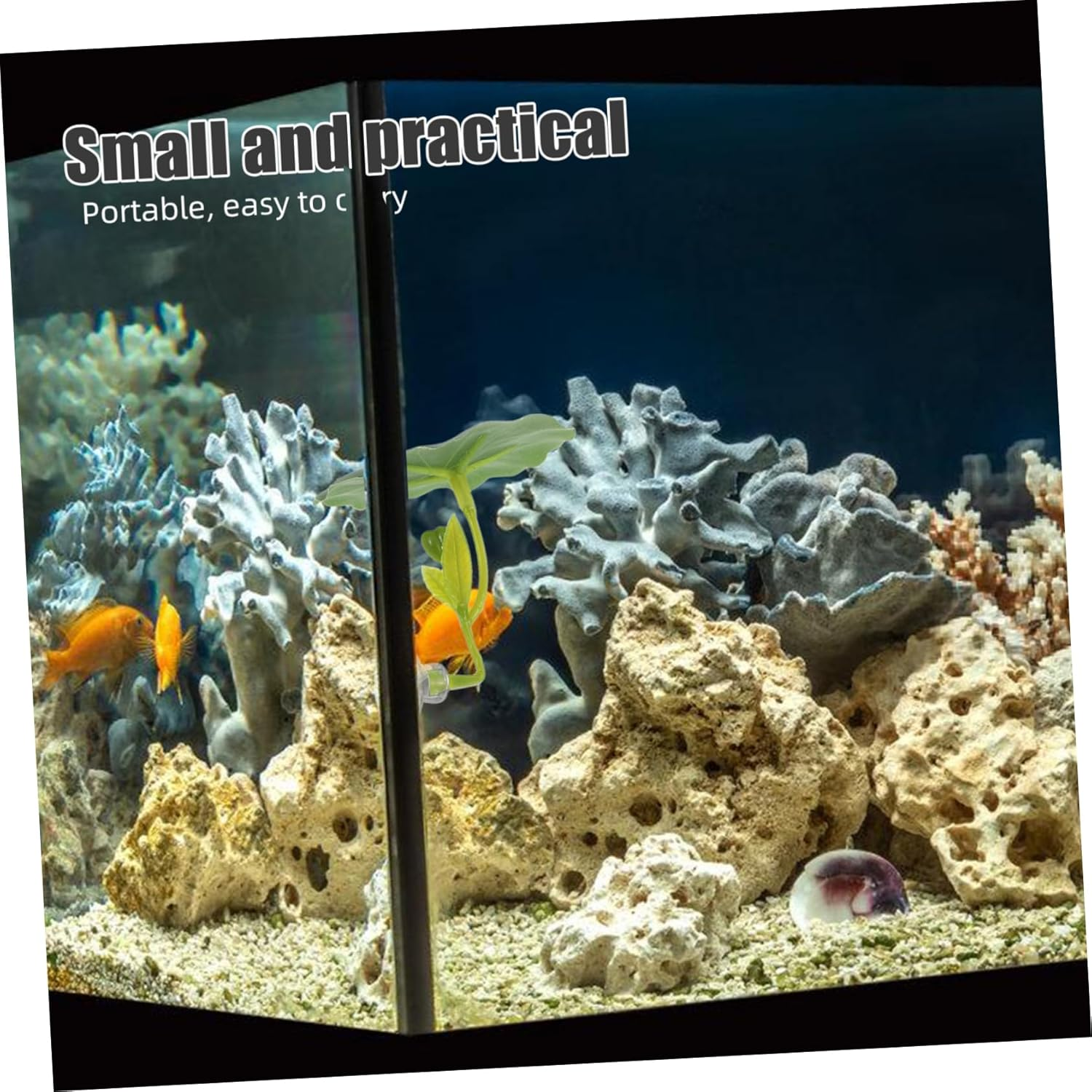 GANAZONO Betta Fish Leaf Hammock Resting Pad Artificial Lotus Leaf Large Aquarium Plant Decoration Fish Tank Accessories Betta Hideout Resting Spot for Aquatic Pets