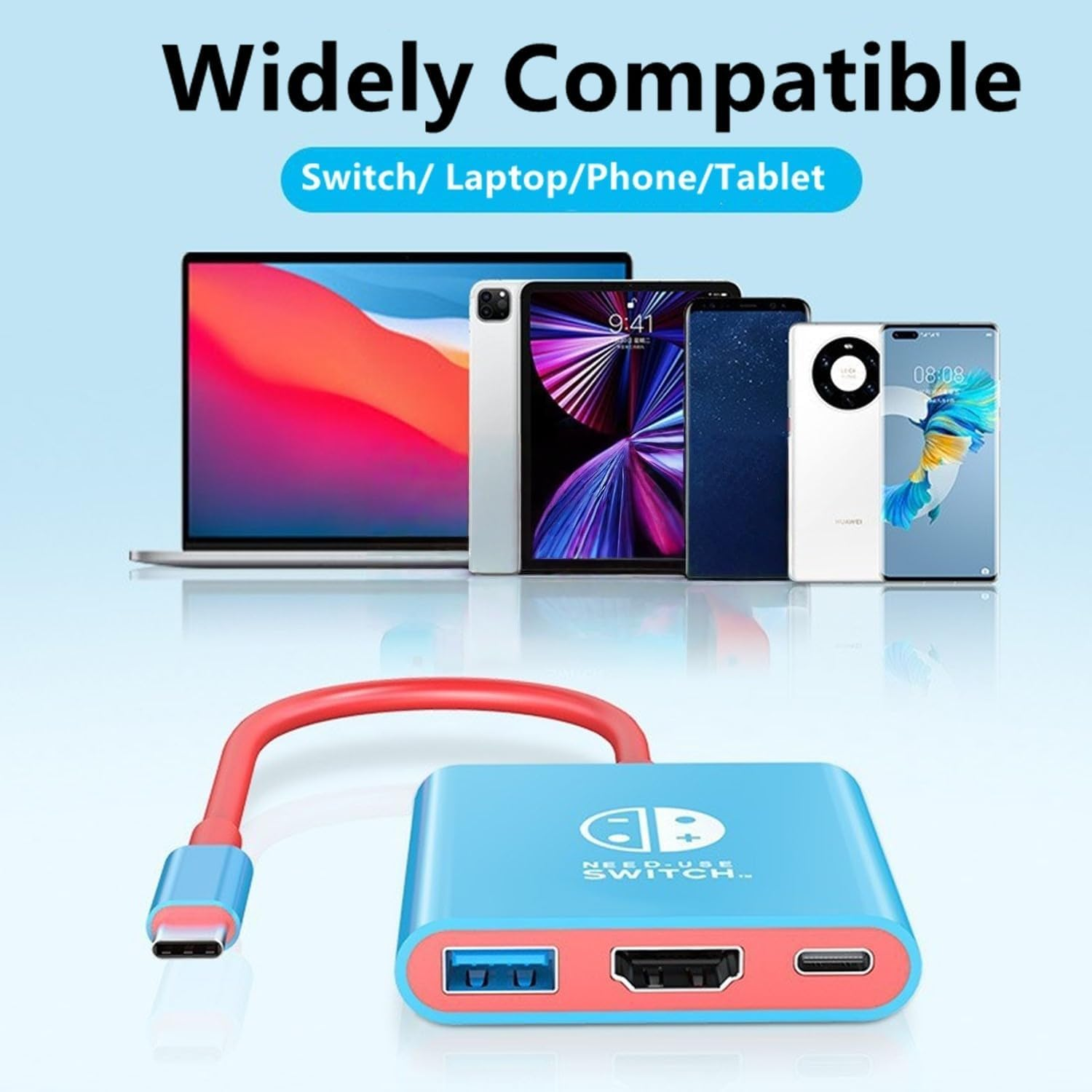 Switch Dock,With 4K HDMI USB 3.0 100W PD Port, Portable Switch TV Dock Adapter Charing Docking Station,Not for Switch2 image number 3