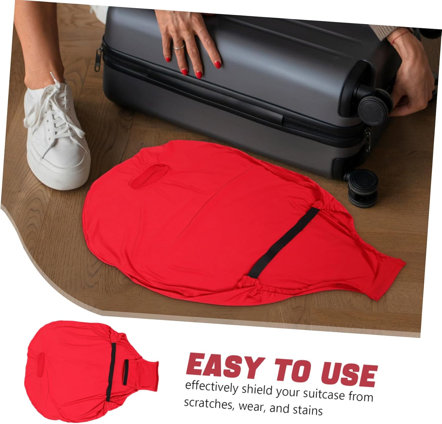 BCOATH Suitcase Sleeve Travel Bag Cover for Luggage Luggage Cover Protector in Multiple Colors image number 6