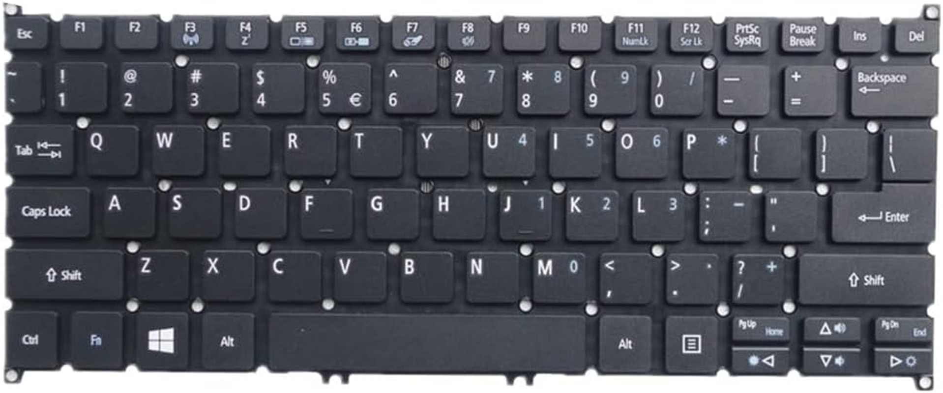 Laptop Keyboard for ACER for Aspire R3-131 R3-131T Colour Black US United States Edition