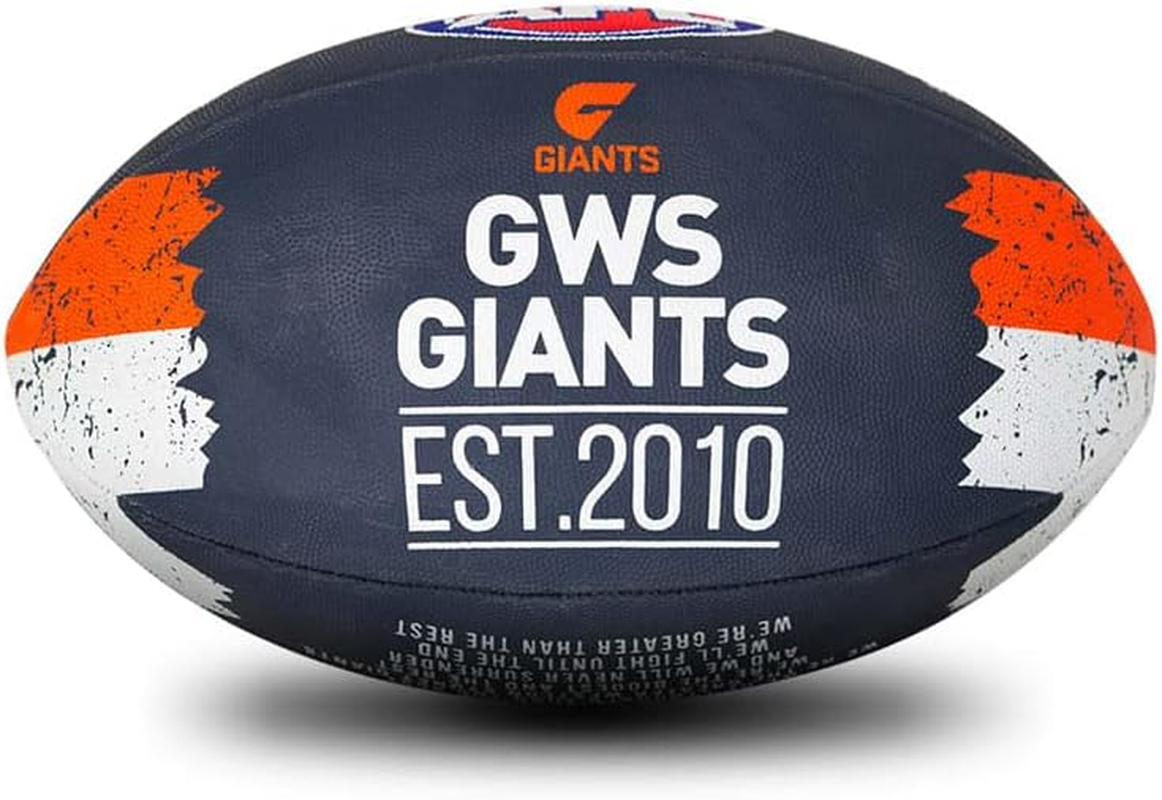 Sherrin AFL GWS Giants Song Football, Size 2 image number 2