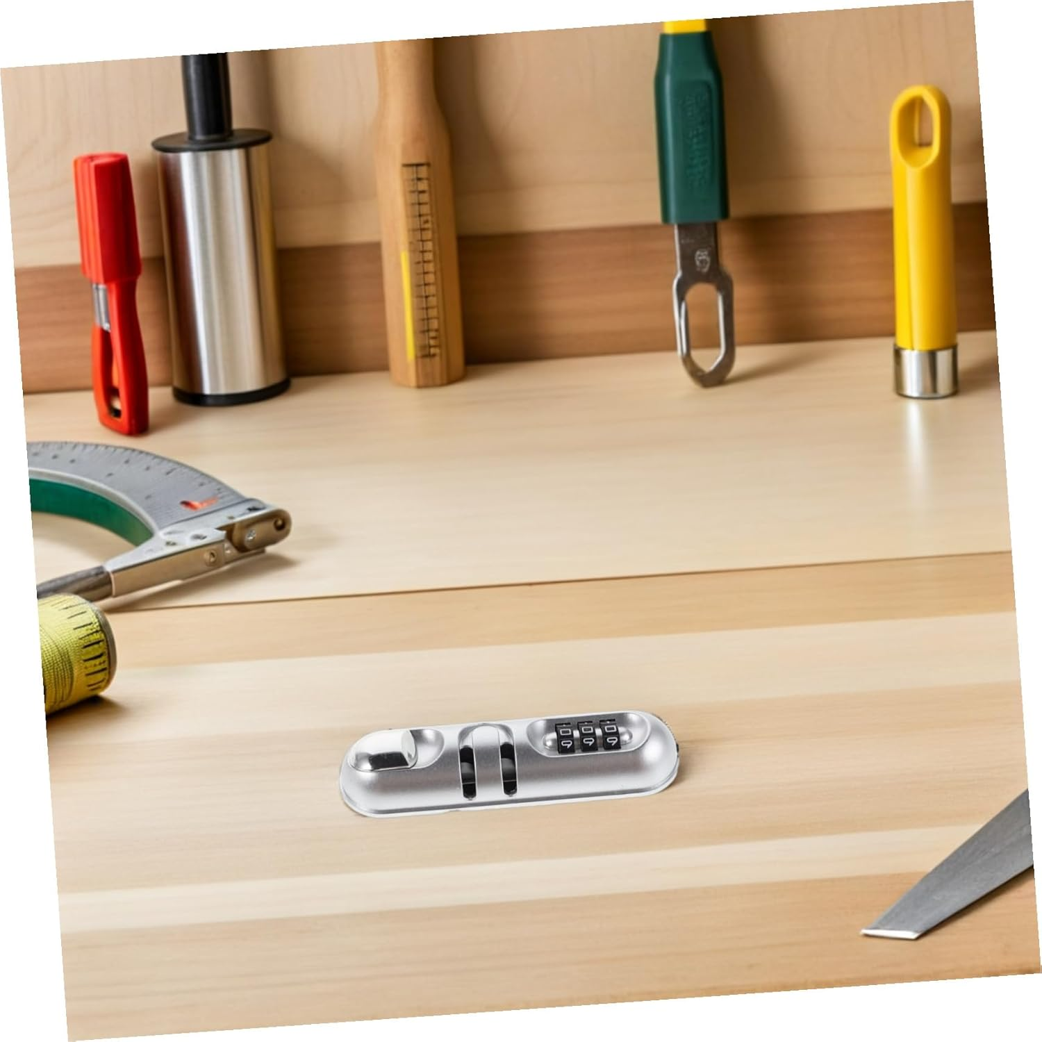 MOBUTOFU Portable Combination Luggage Lock Password Suitcase Padlock Travel Security Anti-Theft Lock for Backpacks -Resistant Material image number 3