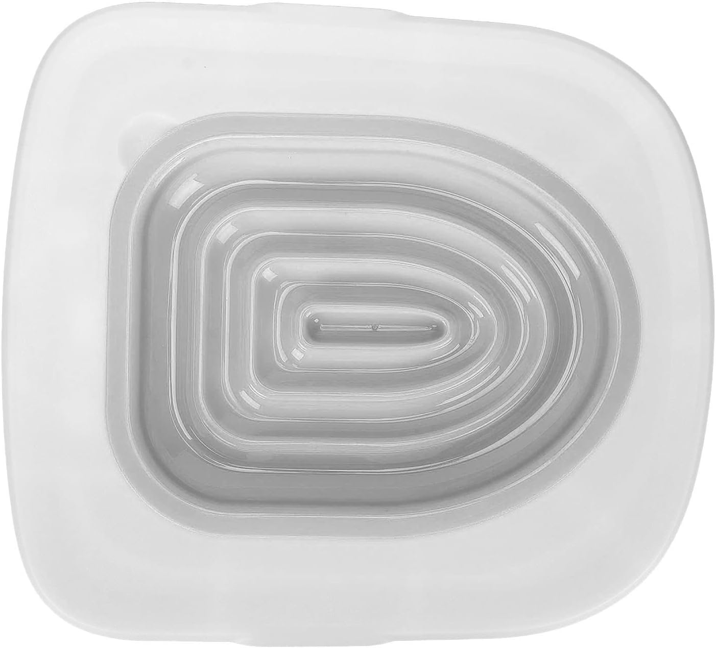 Cat Toilet Training Kit, Reusable Plastic Sand Box Removable Cat Kitty Toilet Trainer Urinal for round and Elongated Toilet Size, Cat Toilet Cleaning Pet Supply (White Tray, 1 Gray Inner Support) image number 4