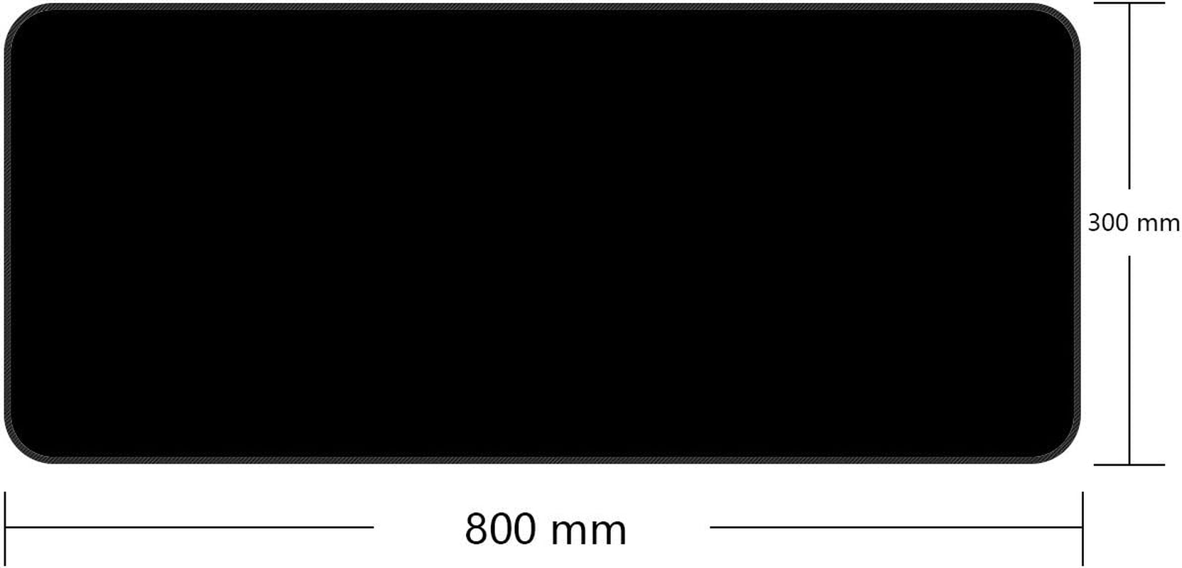 Large Gaming Mouse Pad with Nonslip Base|Extended XXL Size, Heavy|Thick, Comfy, Waterproof & Foldable Mat for Desktop, Laptop, Keyboard, Consoles & More|Enjoy Precise (Black) image number 1