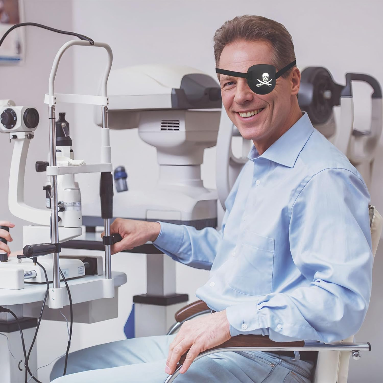 2Pcs Eye Patches for Adults, Soft 3D Adjustable Lazy Eye Patches for Left & Right Eye for Improving Weak Vision Strabismus, Surgery Recovery Period (Black) - Leopard Print image number 3