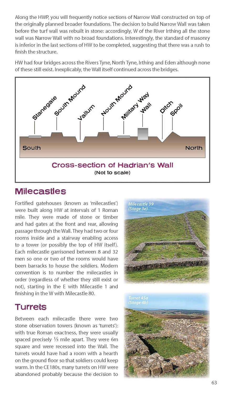 Trekking the Hadrian'S Wall Path (National Trail Guidebook with OS 1:25K Maps): Real OS 1:25K Maps Inside image number 1