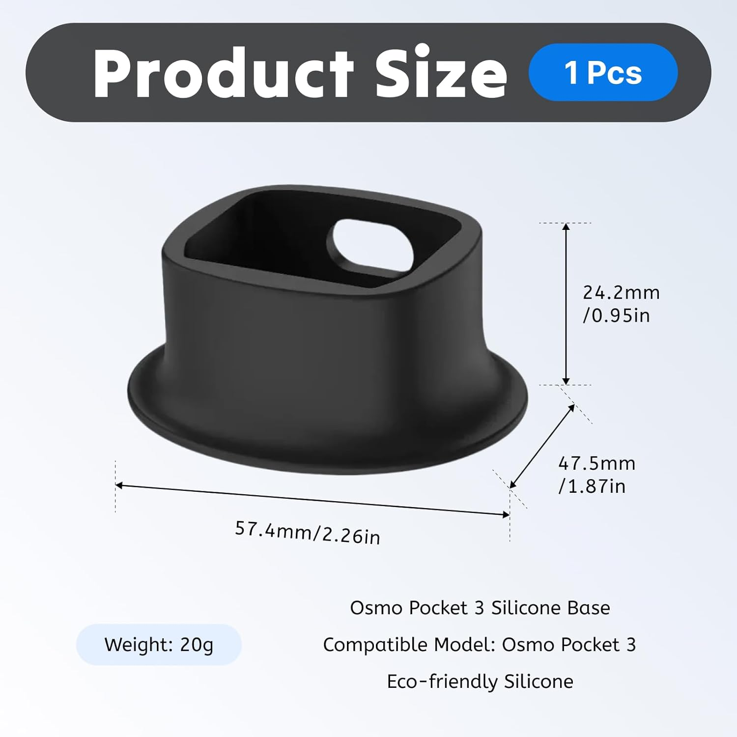 Applicable to Tabletop Stand for DJI Osmo Pocket 3 Black Stable Camera Stand with Reserved Charging Port, Quick Detach Design Ideal for Hands-Free Shooting, Vlogging, Time Lapses Charging image number 4