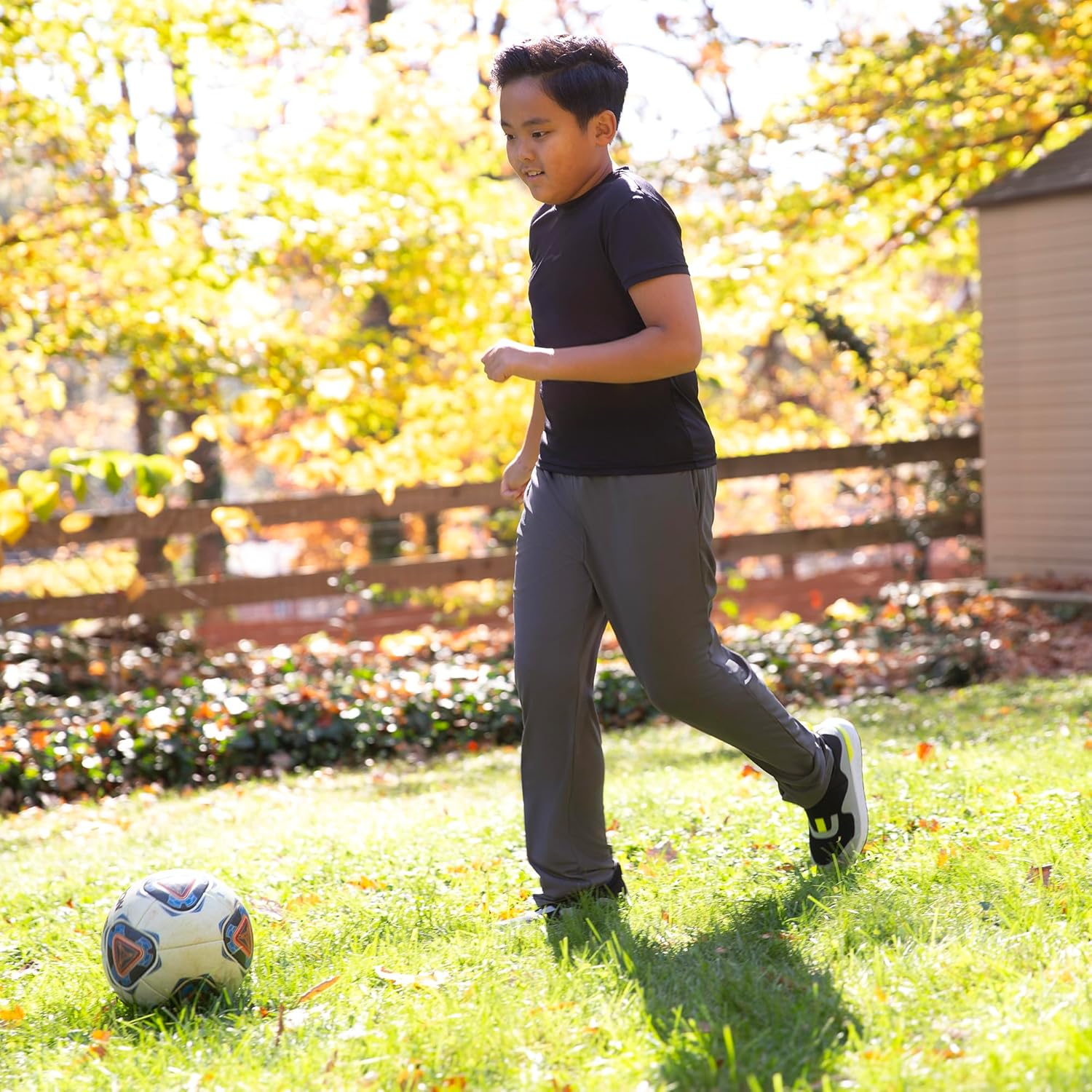 Hanes Big Boys' Eco Smart Fleece Pant, Deep Royal, Small image number 1