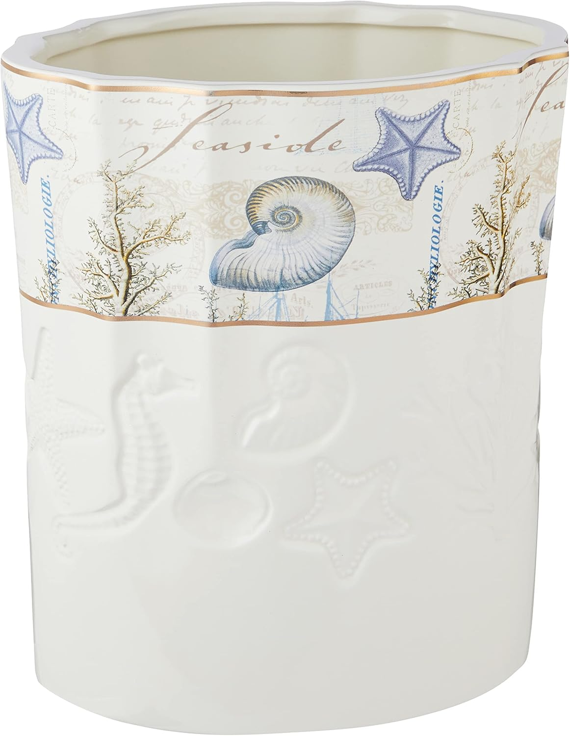 Avanti Linens Antigua Waste Basket, Multi image number 2