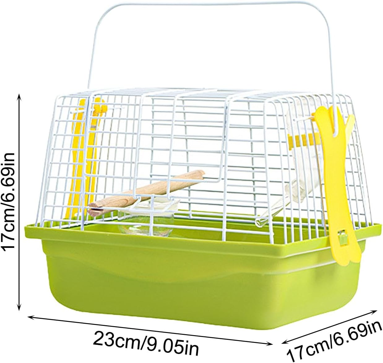 Portable Bird Cage - Bird Carrier Travel Cage, Bird Carrying Accessory | Breathable Parrot Handbag with Handle, Large Opening Small Animals Hamster Carrier Bag for Cockatiels Lovebirds Budgies image number 1