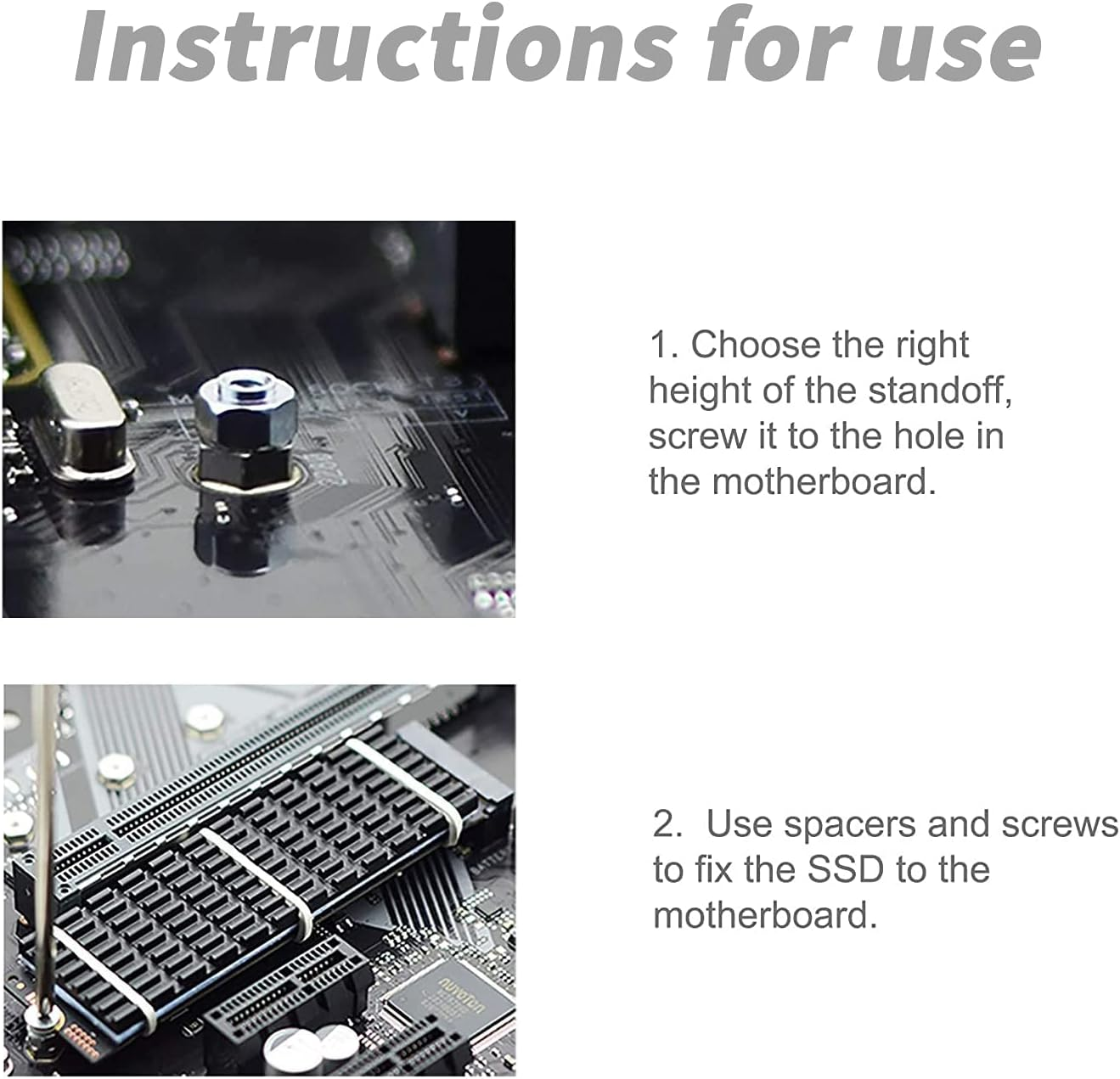 32 Pcs SSD Screw,M.2 Nvme SSD Screws + Spacers,Screws for Asus Motherboard M2 Nvme SSD Installation Maintain(With Screwdriver)