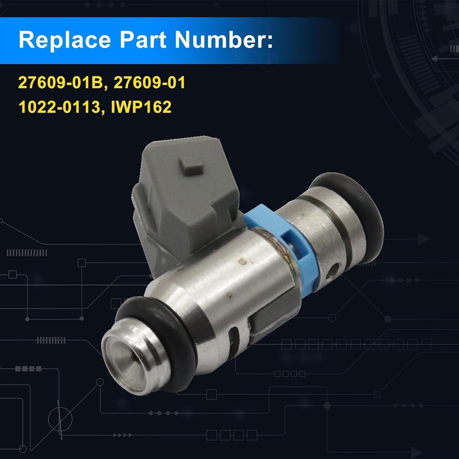 GXARTS 2PCS Racing Fuel Injector IWP162 4 Holes Compatible with Harley Davidson Touring FL Dyna Softail 2001-2016 Replaces 27609-01 27609-01B 1022-0113 image number 4