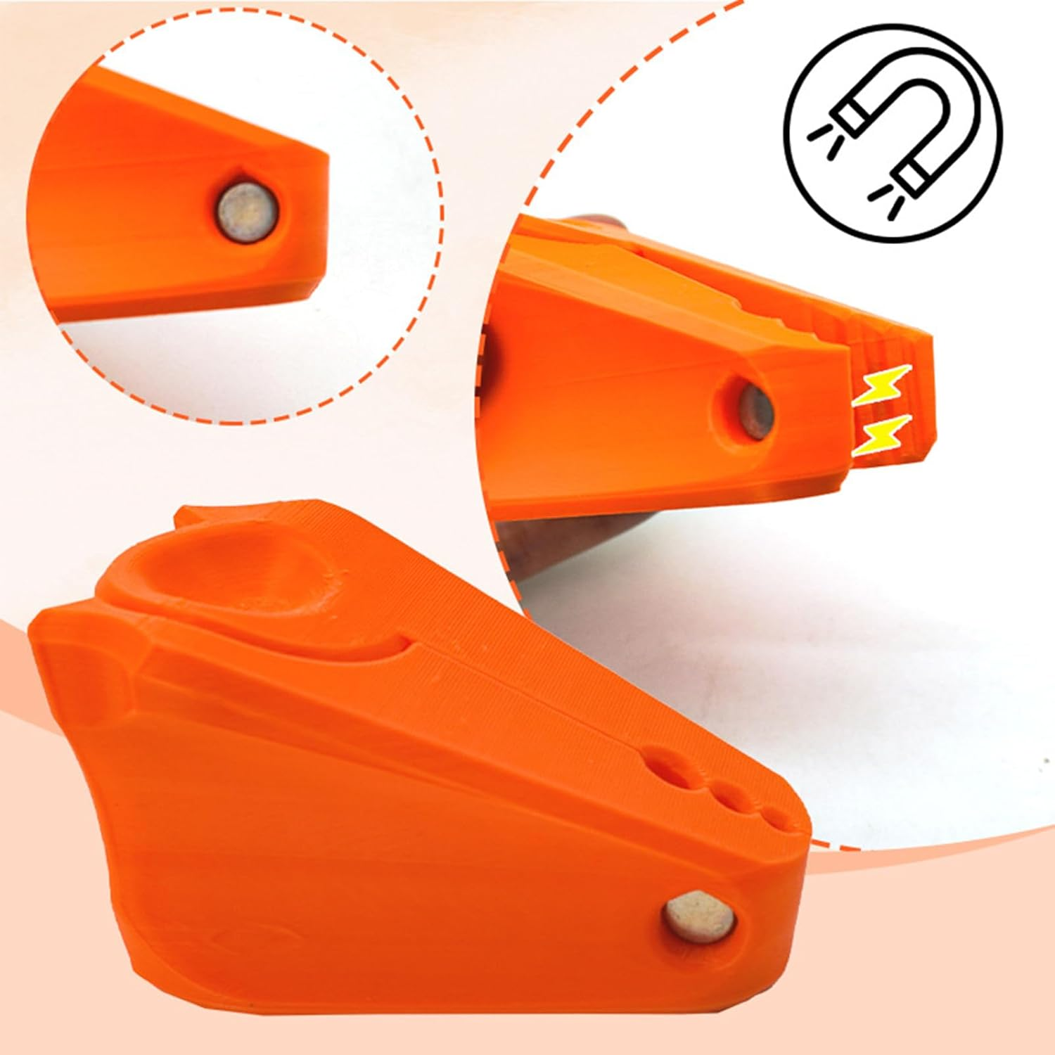 Gkgwuxf Nail Installation Clip - Nail Wall Fastening Tool,Ergonomic Guide Protector Fastening Fixing for Woodworking Hammering Installation Carpentry Construction image number 2