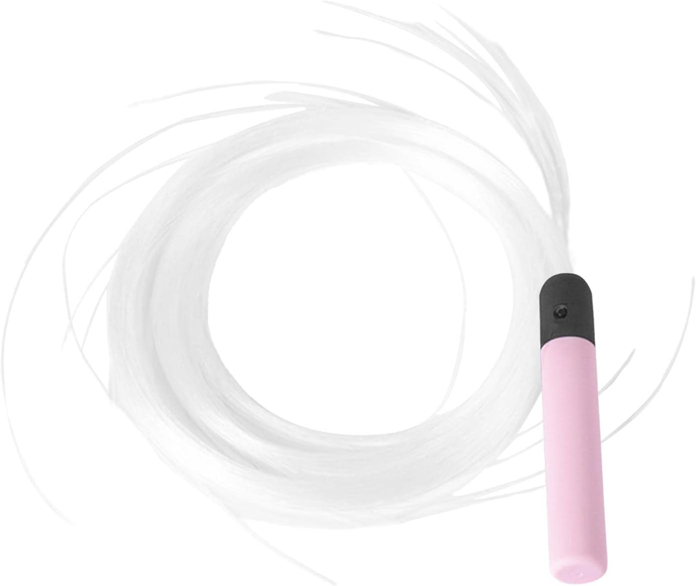 LED Fiber Optic Whips 7 Color Effect Mode Space Whips for Light Show, Black and Blue