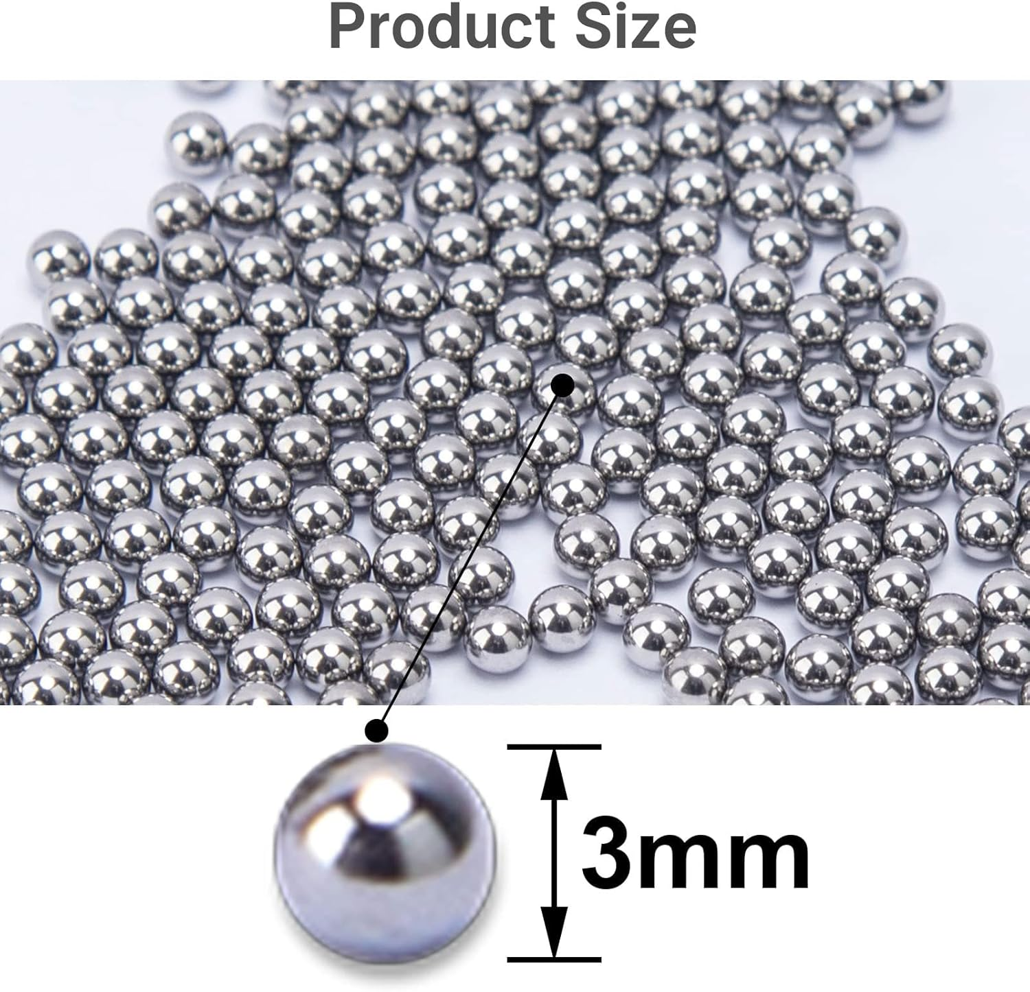 Lyvixora 1000 PCS Decanter Cleaning Beads - 304 Stainless Steel Cleaning Balls for Wine Decanter, Glass Bottle, Carafe and Vase | Reusable, Rust-Proof Metal Beads for Fast Cleaning & Shining image number 3