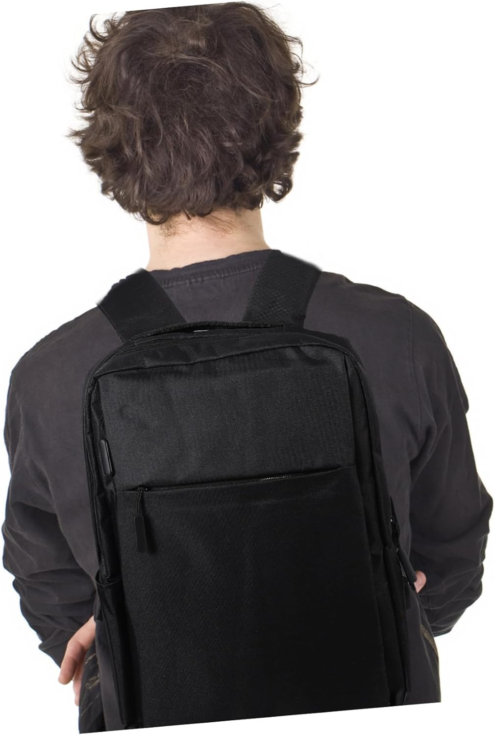 COMPUKAS Laptop Backpack Business Bag with Usb Charging Port Large Travel Computer Backpack for Men and Students Black image number 3