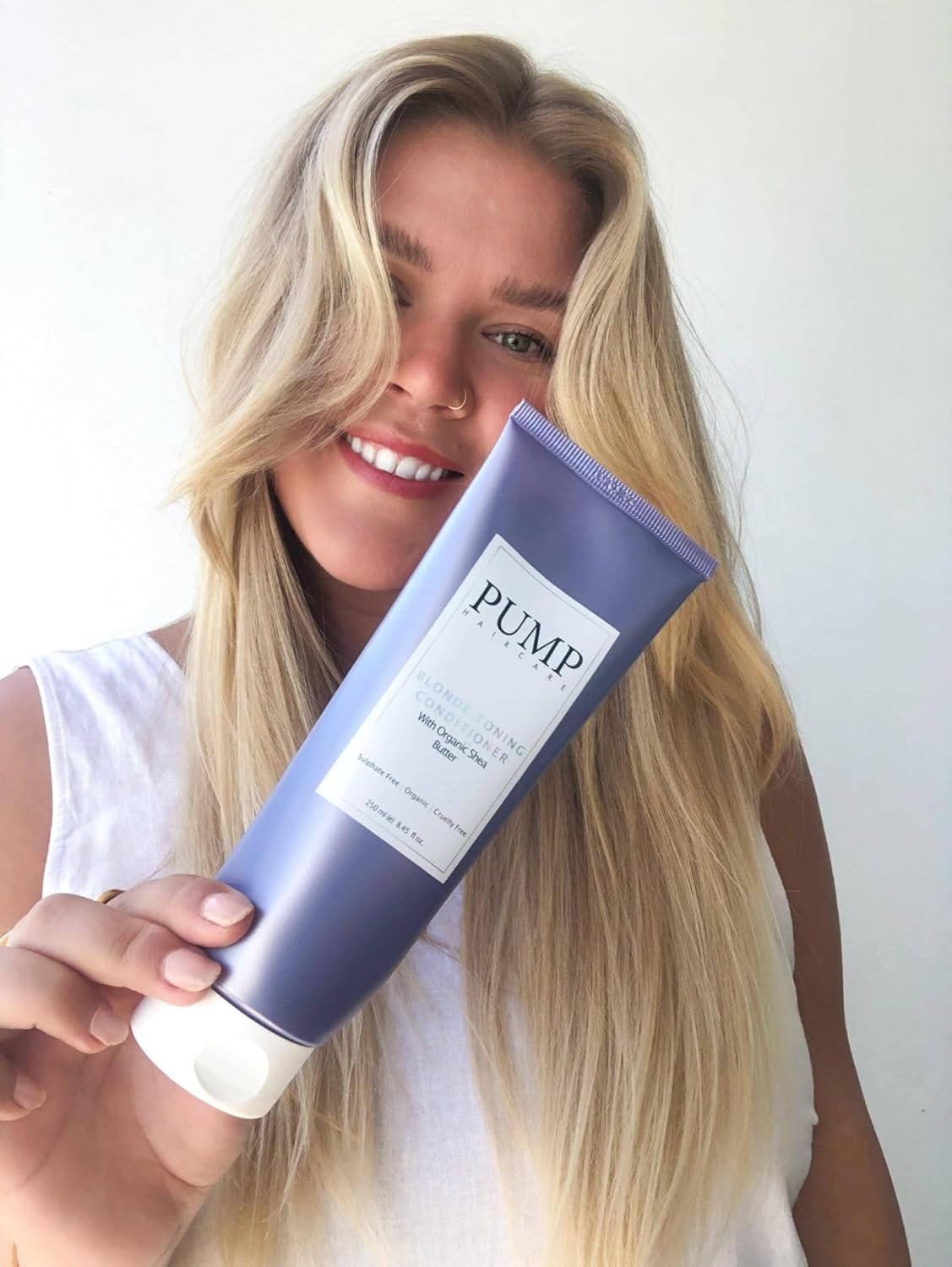 Blonde Conditioner for Perfectly Toned Hair - Pump Haircare image number 1