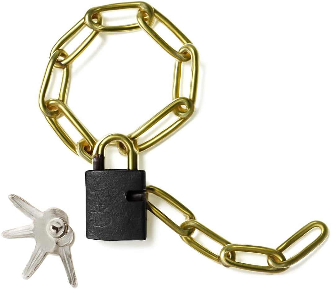 Duramax Padlock with Chain 2-Pieces, 5 Mm X 80 Cm Size image number 3