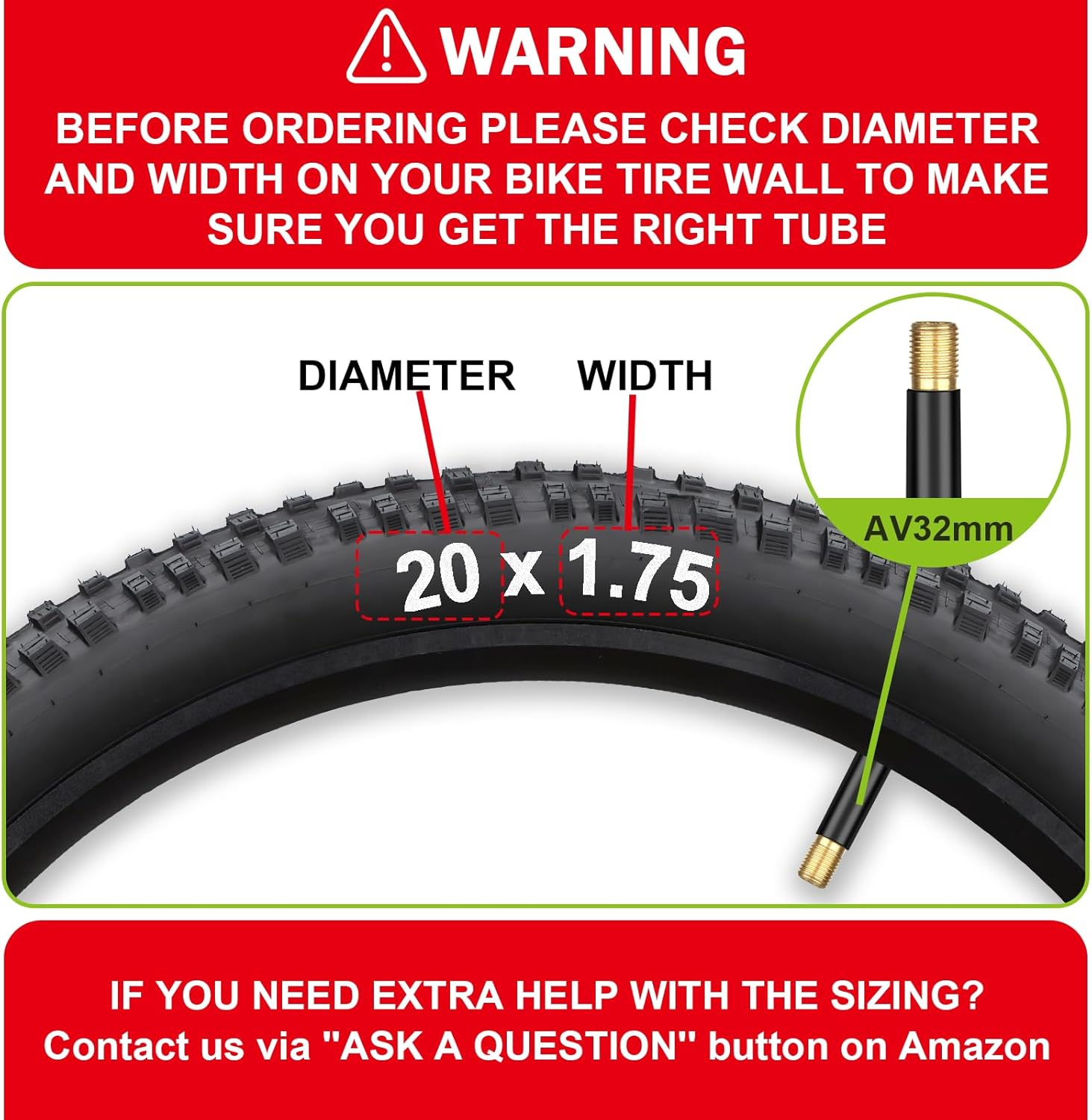 2 Pack 16'/ 20'/ 24'/ 26' X1.75/1.95/2.10/2.125 Bicycle Tube with 2 Tire Levers, Bicycle Tube with 32Mm Schrader Valve, Butyl Rubber Inner Tube for Road/Mtb/Kids Bike by Hydencamm(2 of One Size)