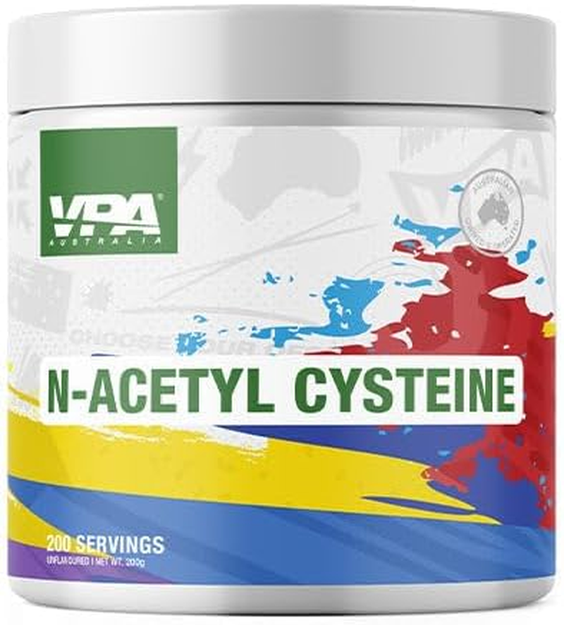 VPA&reg; Australia N-Acetyl Cysteine - Natural Unflavoured, 100% Pure, 200G (200 Servings)