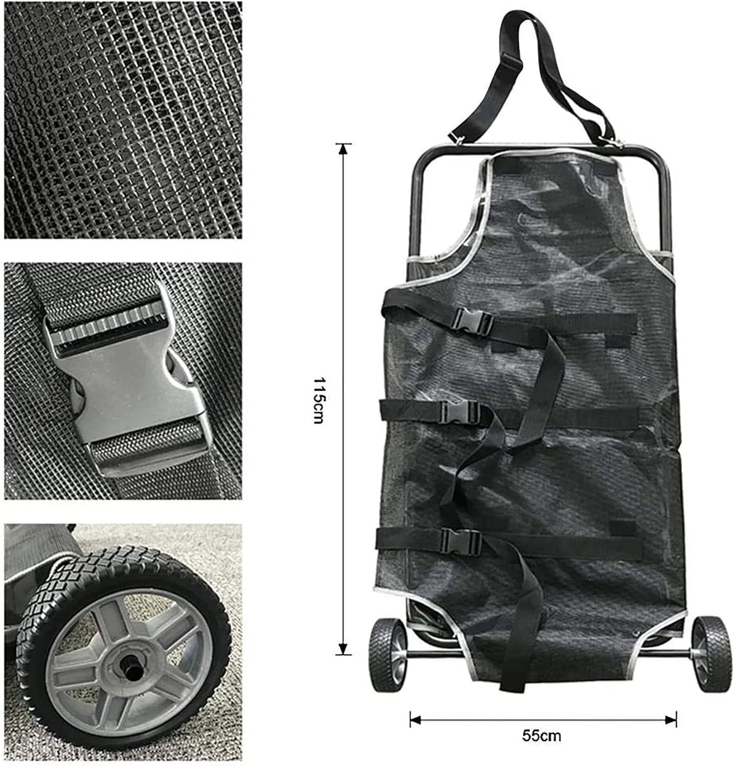 Animal Stretcher Pet Transport Stretcher Pet Trolley 45X22 Inch Max 250Lbs Capacity with Wheels image number 1