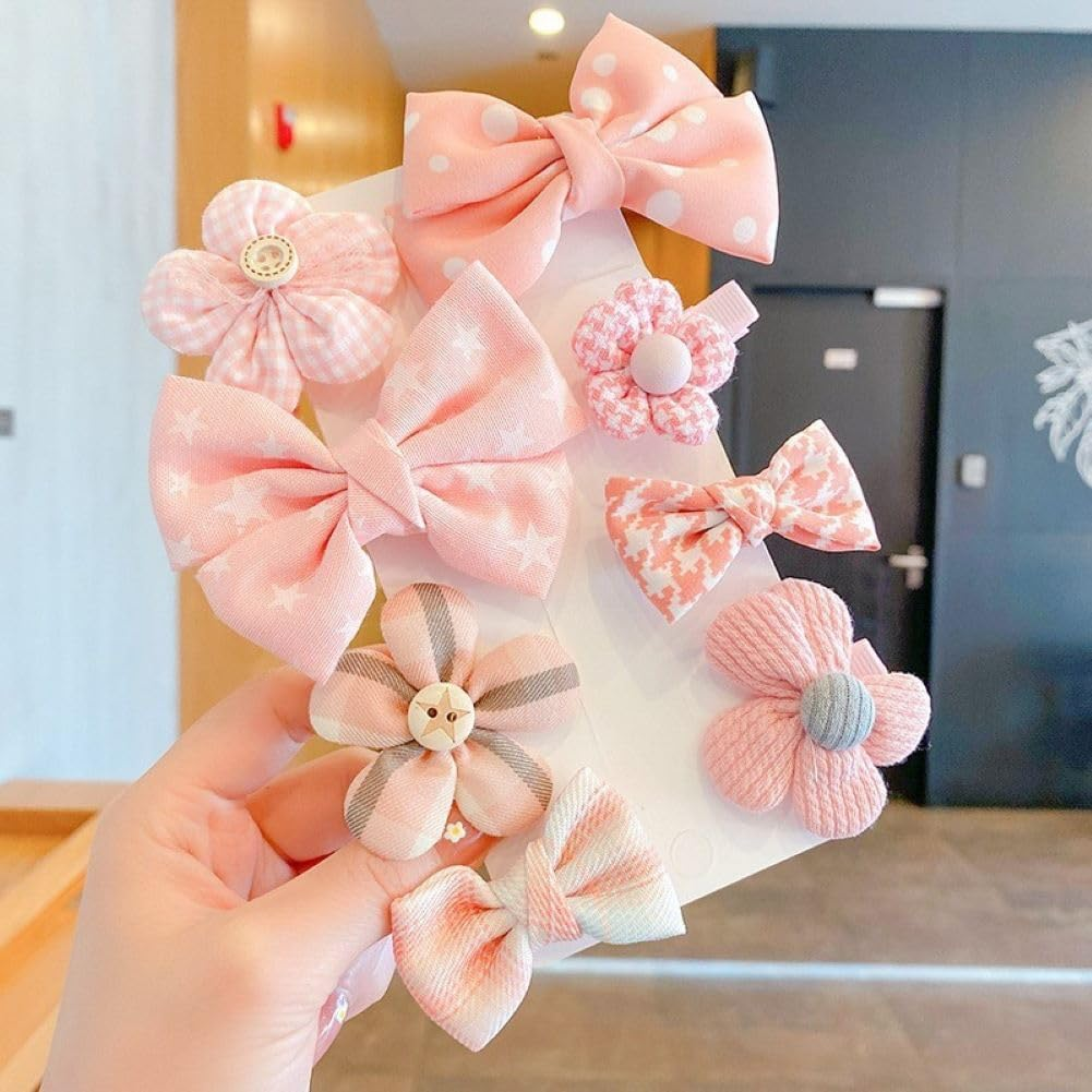 Children'S Bow Hair Clips Little Girl Hair Clips Baby Girl Hair Accessories Cute Bow Girls Hair Accessories Fabric Headwear（Yellow） image number 3