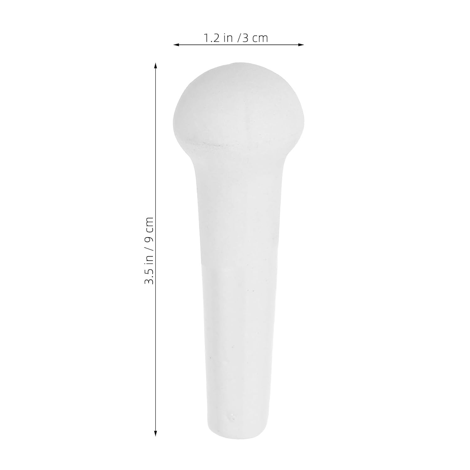 Ceramic Food Grinding Pestle Rod - Multi-Functional Garlic Crusher, Manual Baby Food Grinder, Handheld Medicine Pestle, 9Cm, White image number 2