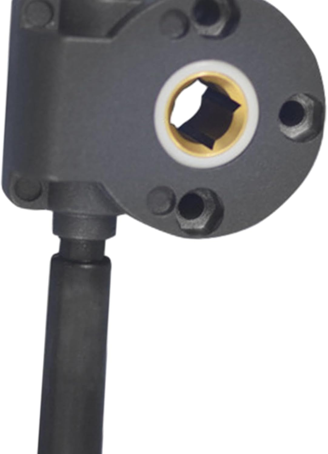 Outdoor Black Awning Crank Gearbox Accessories Aluminium Alloy Easily Install 360 Degree Rotating Lightweight Canopies Parts image number 2