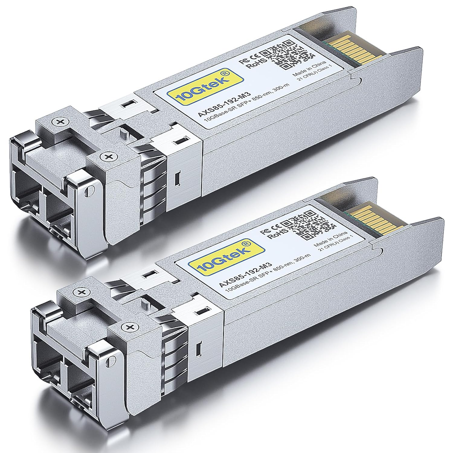 10Gtek for Ubiquiti UF-MM-10G, 10Gb SFP+ Module 10Gbase-Sr, MMF, 850Nm, 300-Meter, Pack of 2 image number 4