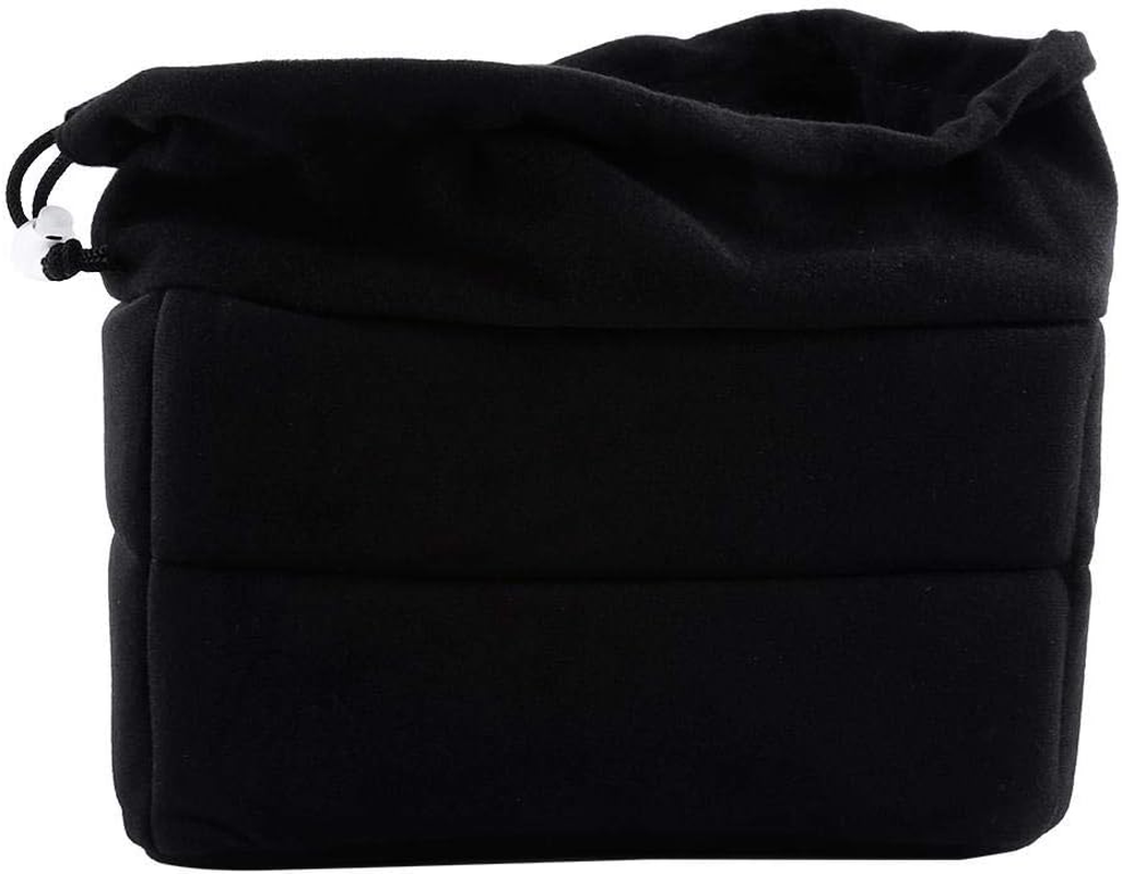 Universal Padded Camera Insert - Shockproof DSLR Sleeve Cover for Lenses, Backpack, Laptop & Trolley Bag (Black)